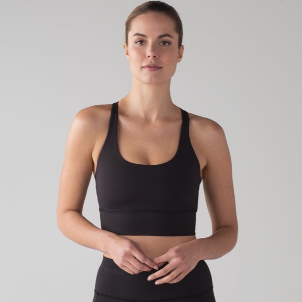 RARE LULULEMON Mind Over Miles Bra - Black